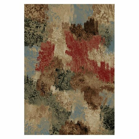 MAYBERRY RUG 7 ft. 10 in. x 9 ft. 10 in. City Plaza Area Rug, Multi Color CT8538 8X10